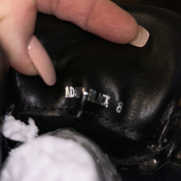 Patent Leather Platform with Boots Rhinestone Laces - Picture 7 of 7